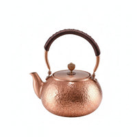 Copper Teapot Hammered Cookware Nonleak-Drip-Free for Hosts