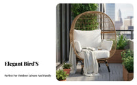 Weather-Resistant Canopied Birdcage Sofa two-personPerson Outdoor Furniture Enclosed weather shield enclosure Chair UV Protection for two people, vacation property Owners, Homeowners, Balcony, Garden, rearyard, waterside