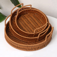 Handmade Rattan-Style Basket for Fruits and Snacks