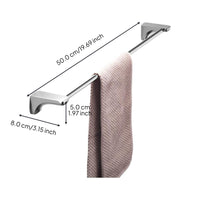 Matte black stainless steel towel rack