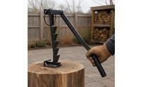 Manual Log Splitter Hand Powered Manual Wood Splitter Wide Mouth Outdoor Tool for Camping, Backyard