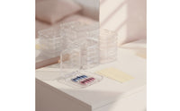 16 Pieces Press-on Nail Box Plastic Press-on Nail Packaging Box Square
