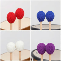 Wooden Marimba Mallets with Beech Wood Handle Warm Marimba Mallet with Wood Handle Professional Glockenspiel Mallets Balanced for Studio, Practice