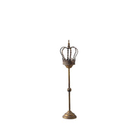 Vintage Iron Crown Candle Holder