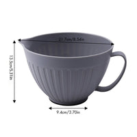 PP Salad Mixing Bowl Nordic Design Aesthetic Handled Salad Bowl Hard-Wearing