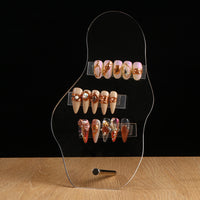 Irregular Clear Acrylic Nail Art Display Board Photography Prop