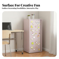 Metal Locker Nightstand sturdy Steel Construction Double Door Accent Locker Colorful Design Storage Furniture for Homeowners, Office Workers, Bedroom