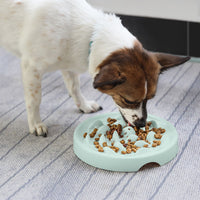 Pet Slow Feeder Bowl for Dogs and Cats - Anti-Gulping Bloat Stop Dish