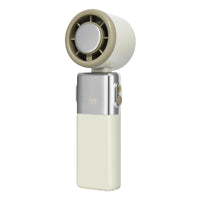 New Handheld Semiconductor Cooling Ice Compress Mini Fan Portable Necklace Digital Display Outdoor Pocket High-Speed Silent Fan