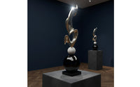 Abstract Sculpture Modern Fiberglass Sculpture Slender Entryway Ornament for Office Lobby