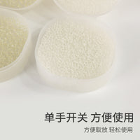 Portable Sponge Soap Dish with Lid, Quick Dry Drain, Sealed Plastic Soap Holder for Travel