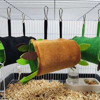 Small Pet Plush Hammock Tunnel Swing Set for Hamsters Squirrels