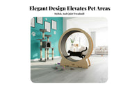 noiseless Operation feline sprintning Wheel Sturdy Construction feline Exercise Wheel Stable Base Feline Fitness Device pawsafe Surface for People with Indoor felines, Indoors, Living Room, Bedroom, Home