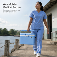 28L Medical Insulated Cooler Box with Ice Packs for Cold Chain Transport