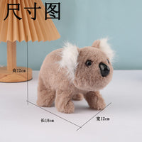 Electric Plush Koala Toy with Walking, Sound, and Head Nodding