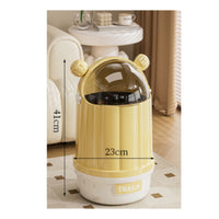 Cylindrical Cactus Trash Can Wastebasket Bin Indoor for Bedroom