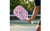 2 Pieces Fiberglass Pickleball Set with Bag Cushioned Pickleball Set Lightweight Sports Equipment Non-Slip for Beginners, Adults, Families, Outdoor, Backyard, Park