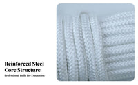 Fireproof Steel Wire Core Safety Rope Wear-Resistant Fire Escape Rope Long-Lasting for Rescue Teams Relief