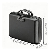 Portable Accordion File Case Large Capacity Fireproof Document Box for Office