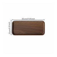 Solid Wood Serving Tray Decorative Wooden Platter Crack