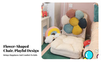Adjustable children'ss' Floor Lounger Cute Design Transformable Lounger Sofa Soft and Comfy Foldable for Young Children