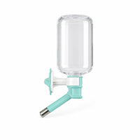 Cage Water Dispenser Transparent Pet Water Dispenser Easy to Install for Rabbits