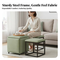 5 Pieces 5-in-1 Cube Stool Sturdy framework 5-in-1 stackableing Cube Easy to Clean