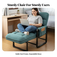 Armless Cross-Legged Computer Chair Sturdy Duty Rolling Desk Seat Ergonomic Backrest 360-Degree Rotating Base for Students
