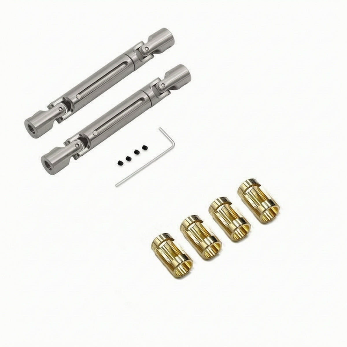 Heavy-Duty RC Car Drive Shaft with Hex Key Easy to Replace Drive Shaft with Universal Joint Steel Driveshaft Hardened for Hobbyists