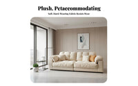 Linear Soft-Seat Sofa Luxurious Comfort Couch Easy to Clean Household Furniture for Families, Homeowners, Living Room, Small Areas, Lounge Area