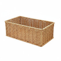 Lidded Woven Basket With Lid Lidded Rectangular container multi-purpose for Living Room