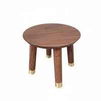 Square Wooden Stool Long-Lasting and Sturdy Low Four-Legged Seat Multi-Purpose
