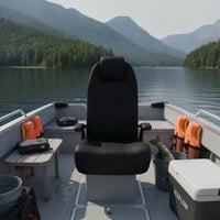 Vessel Driver Seat with Armrests High Back Boat Seat Wear Resistant Driver Chair for Fishing Boats