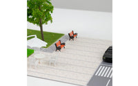 Road Scene Model Kit DIY Street Scene Model Fine Detail Miniature Road Surface for Hobbyists, Architectural Dioramas