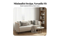 Versatile Design Small Space Couch Cozy & Comfortable Compact Living Room Sofa Long-Lasting & Sturdy 2 Seater Sofa Soft Upholstery for Apartment Dwellers, Business Owners, Students, Clothing Shop, Bedroom, Office, Dorm
