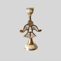 Brass Candle Holder, Retro Aesthetic for Home Decor & Business Gifts