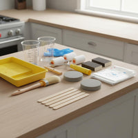 21 Pieces 21 Piece Paint Brush and Roller Set High-Density Foam Rollers