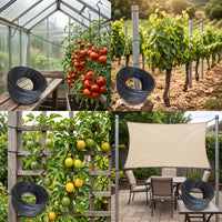 High-Strength Plastic Steel Wire for Vineyard Trellis, Shade Net Support, Greenhouse, Passion Fruit Climbing Vines