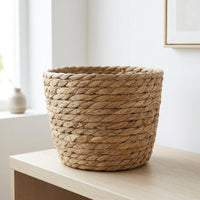 Home Decoration Plant Pots for Indoor Plant Pot Display, Pack of 3 Wicker Plant Pots Indoor with Liner, Hand-Woven Plant Basket