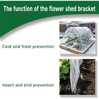 Rust-Proof Fiberglass Plant Support Hoops Garden Stakes Arch Greenhouse Accessories