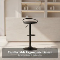 Upholstered rotating Stool Luxury Design Counter Chair Sturdy Frame for Homeowners