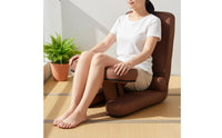 Support Reclining Tatami Chair Thick Cushioning Ergonomic Padded Floor Sofa Compact Design Reclining Floor Lounger Space Saving for Gamers, Meditators, Balcony, Small Areas, Reading Nook, Dorm Room