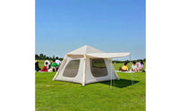 Easy Setup Freestanding Inflatable Cabin Tent Waterproof Air Tent with Awning Quick Inflating Shelter for Families