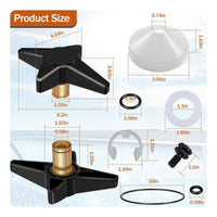Locking Knob Assembly Reliable Hardware Heavy-Duty for Maintenance Technicians