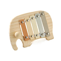Orff 5-Note Elephant Xylophone, Wooden Musical Toy for Kids 3-6 Years