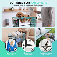 Pet Grooming Hammock with Stand, Foldable Stainless Steel