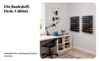 Car Display Box with Door | Wall-Mounted Design, High-see-through, Toy Car Display Cabinet with Door, for Hobby Rooms