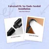 4-mode handheld shower, water-saving