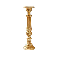 Roman Pillar Candle Holder Sculpted Decor Lustrous for Candlelit Dinners