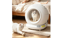 Large Capacity Smart Litter Box with App Control Easy to Maintain Self-Cleaning Cat Litter Box Quiet for Cats, Indoor, Apartments, Living Rooms